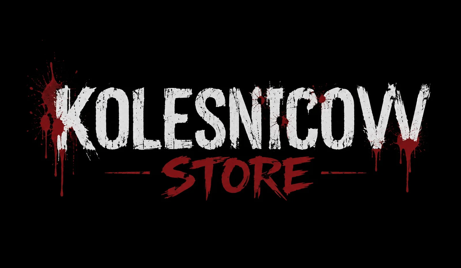 Логотип KOLESNICOVV STORE — Blood on the Asphalt
