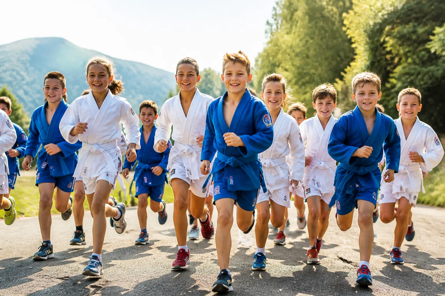 Юные самбисты на спортивных сборах