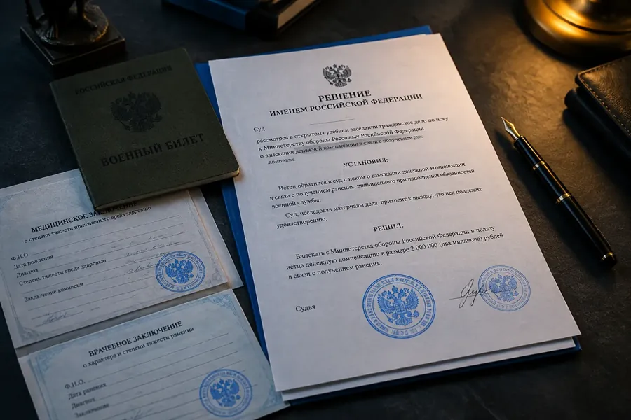 Взыскание выплат за ранение в ДНР