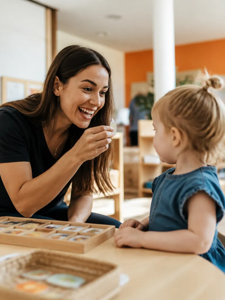 Занятие с преподавателем в детском центре HappyKids