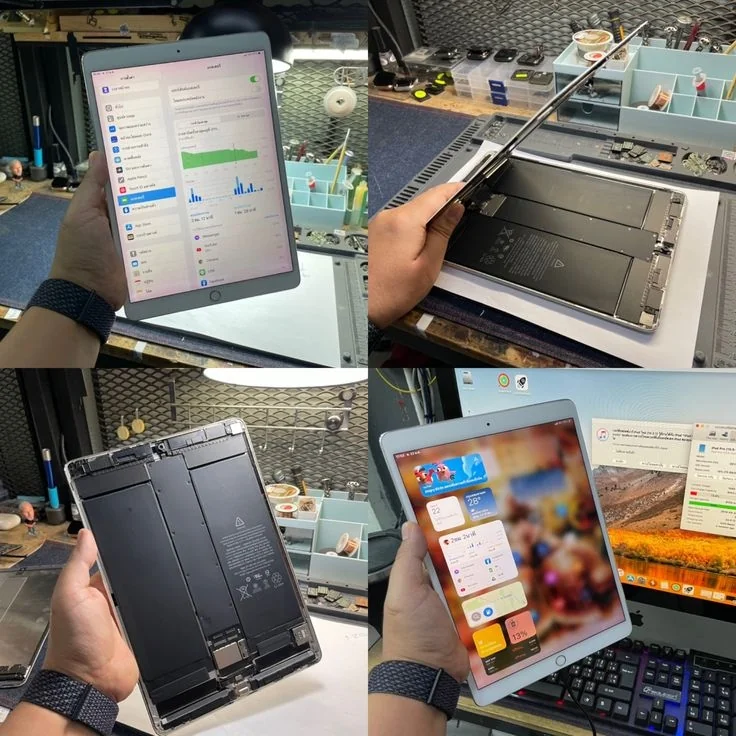 Замена разбитого стекла на планшете iPad Air с сохранением оригинальной матрицы