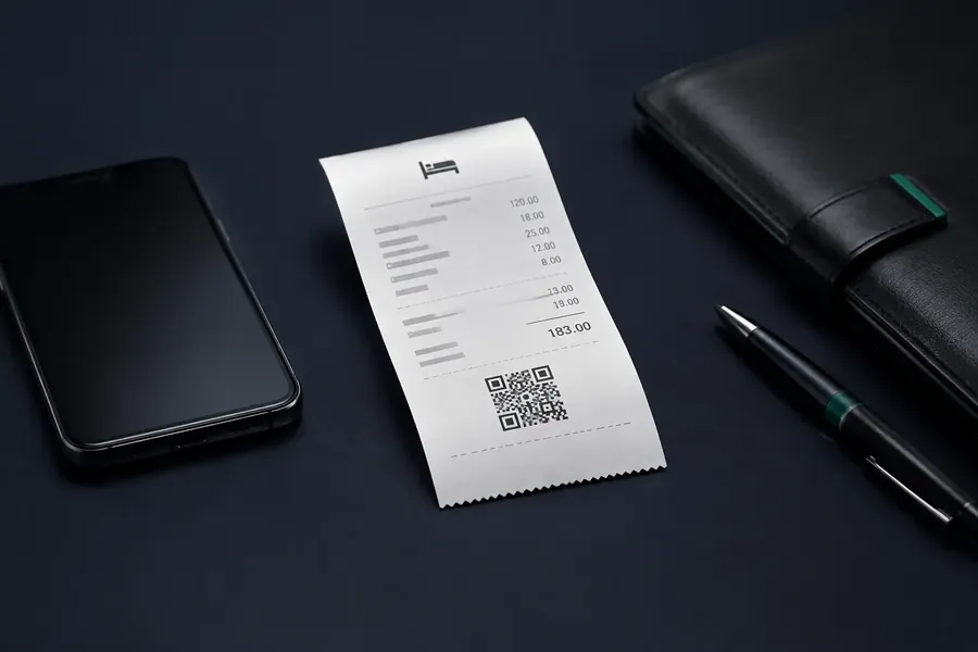 Кассовый чек с QR-кодом