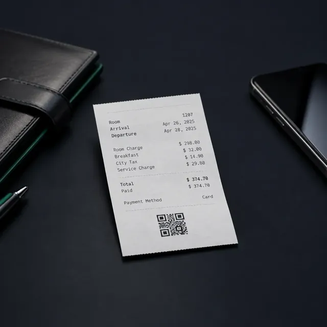 Кассовый чек с QR-кодом