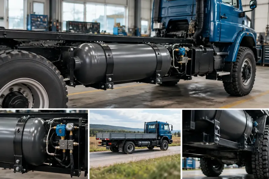 Газовый баллон на раме ГАЗон Next
