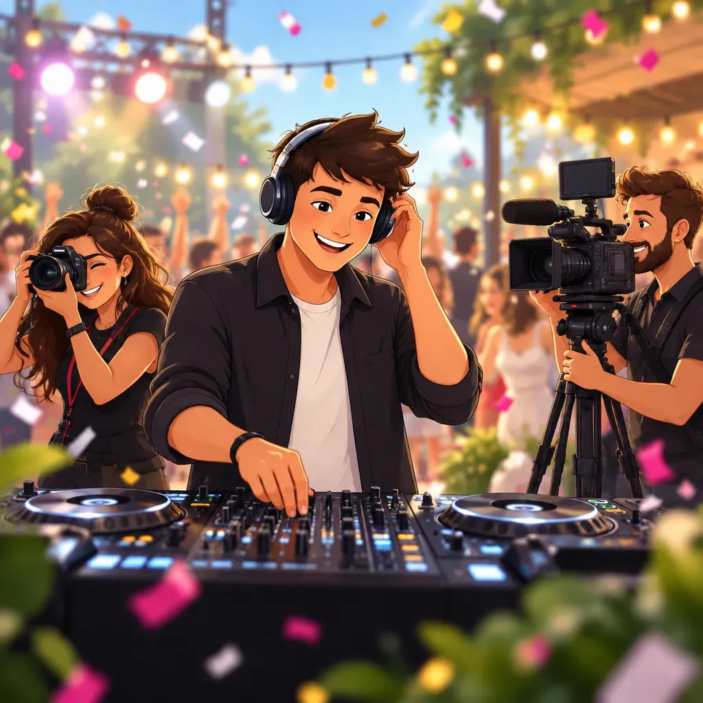 DJ, фотограф и видеограф на празднике