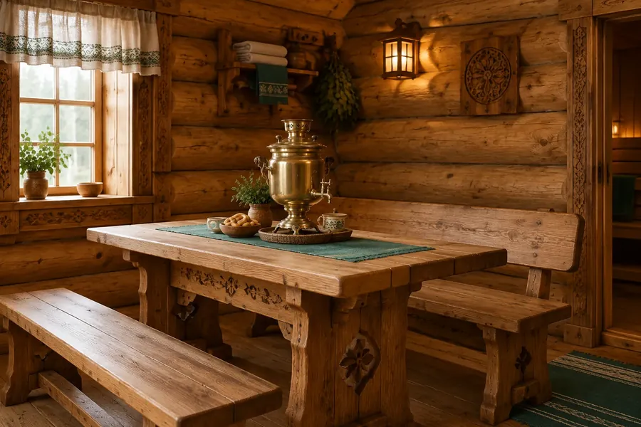 Баня с верандой 6×8 м — фото 5