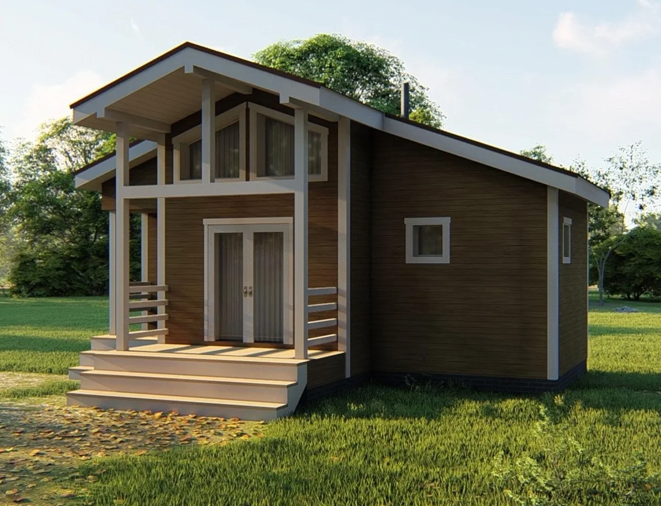 Баня с террасой 30 м² — фото 5