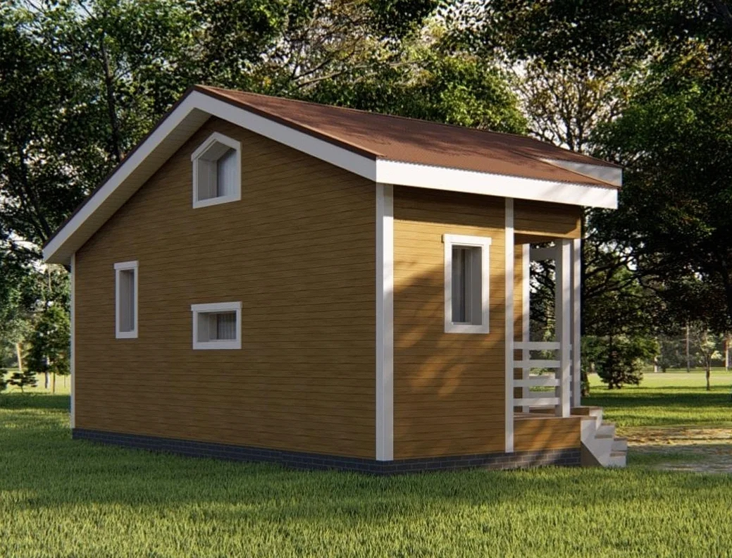 Баня с террасой 30 м² — фото 3