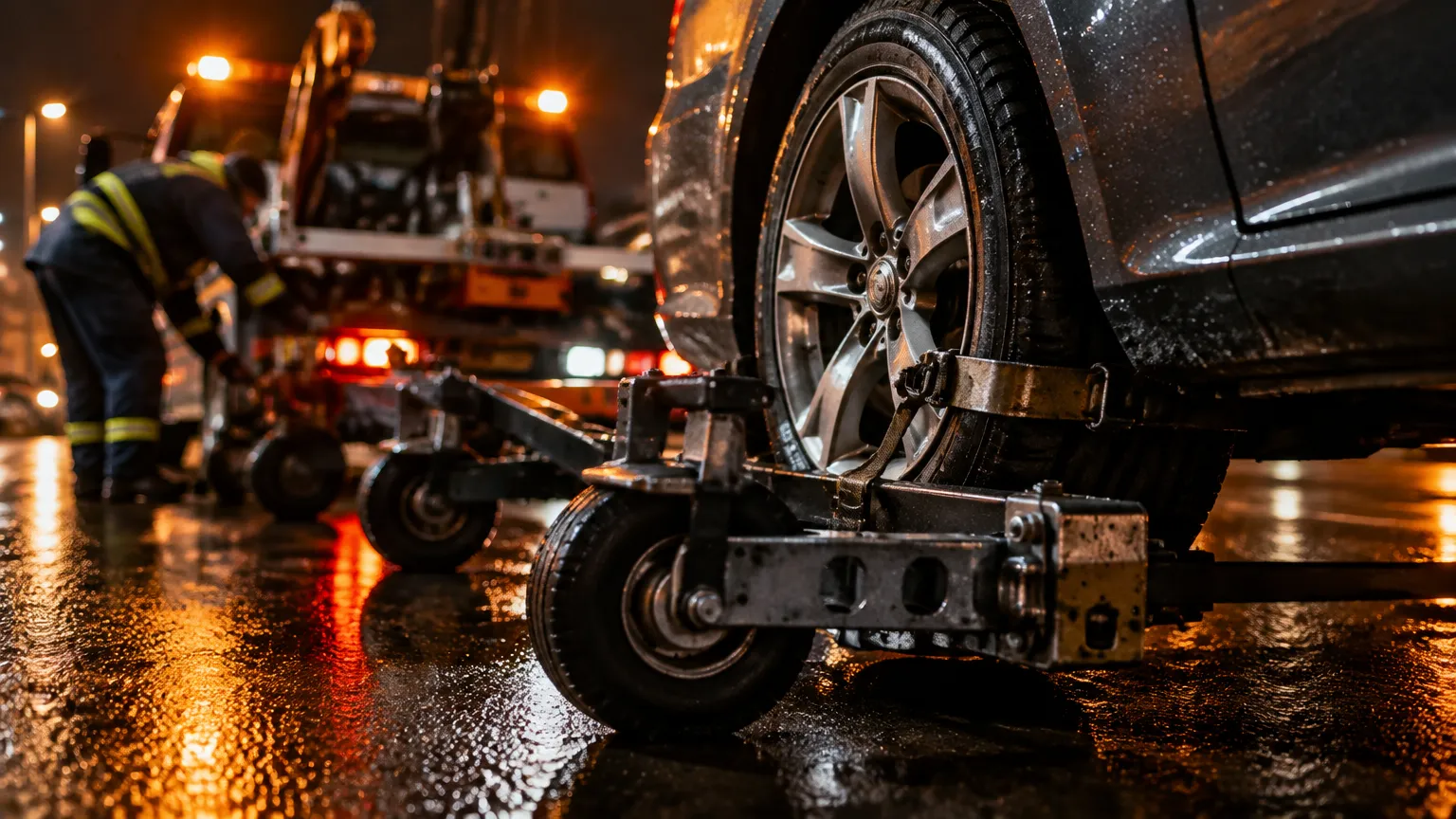 Подкатные тележки под колеса автомобиля для бережной погрузки