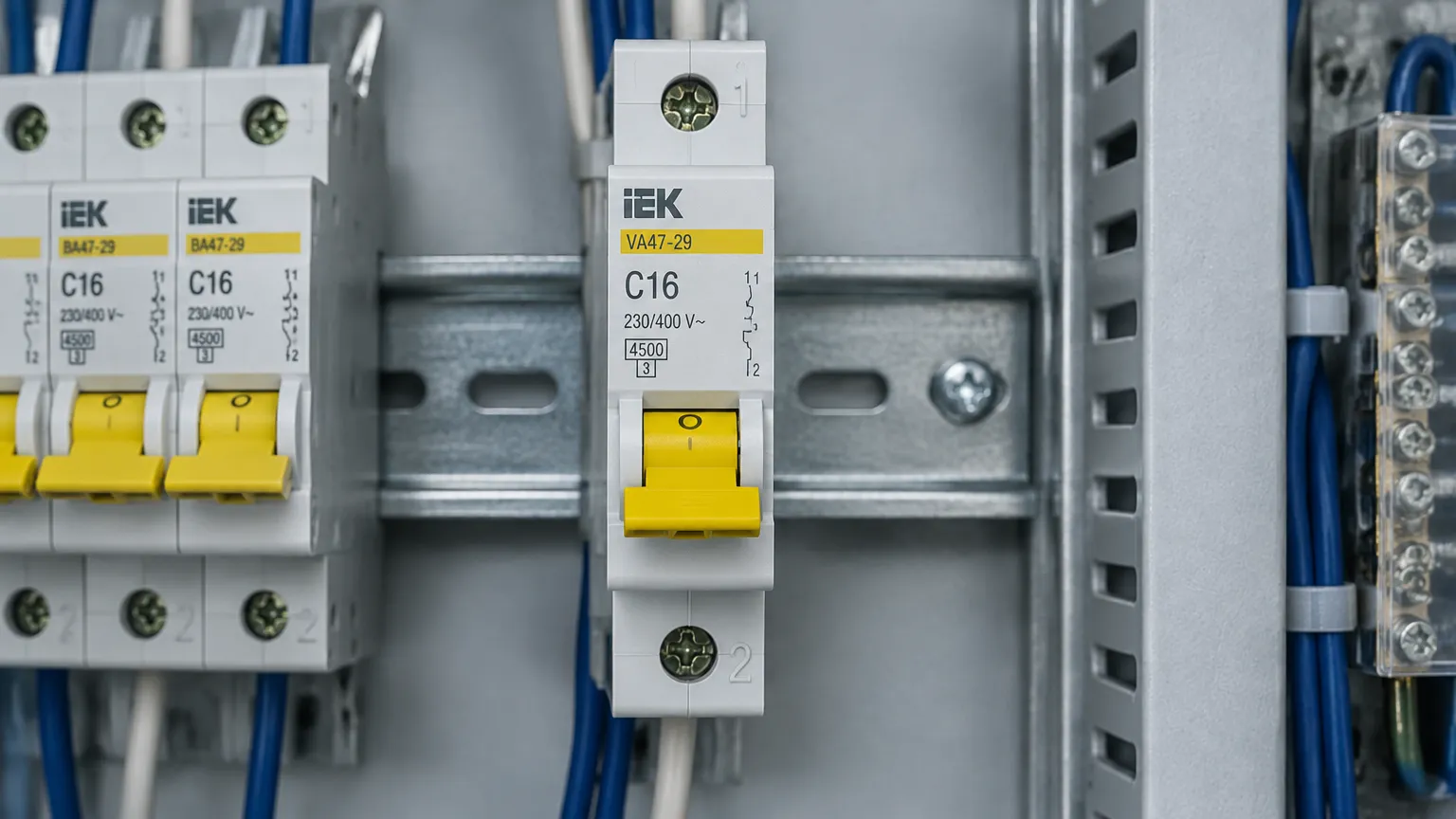 Автоматический выключатель IEK ВА47-29 1P 16A C