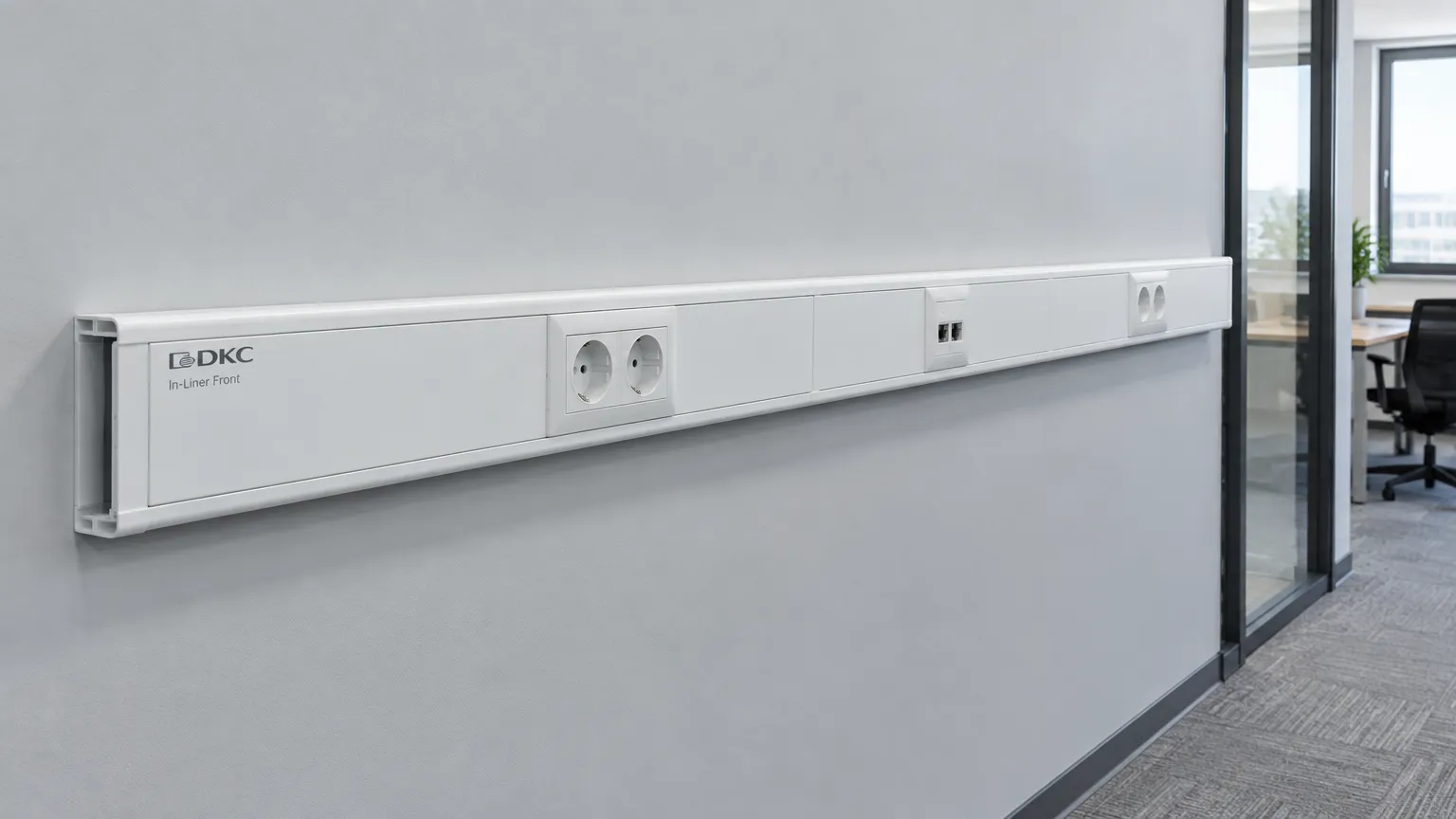 Кабель-канал DKC In-Liner Front 100х50 мм с крышкой