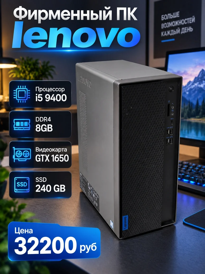 Игровой ПК на i5 9400 с GTX 1650