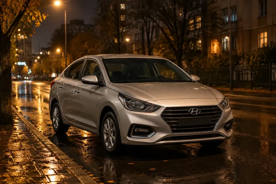 Hyundai Solaris, выкупленный ночью