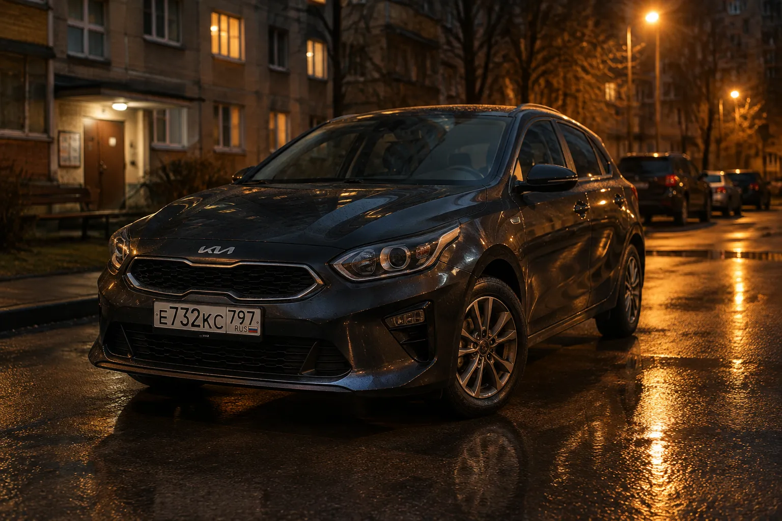 Kia Ceed 2019 года во дворе жилого дома