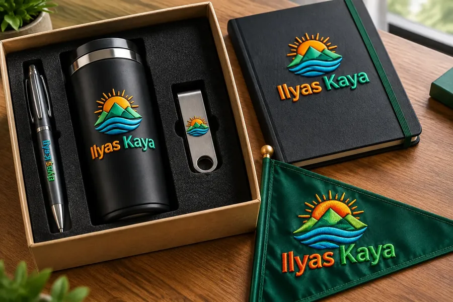 Подарочный набор Ilyas Kaya с термокружкой и флэшкой