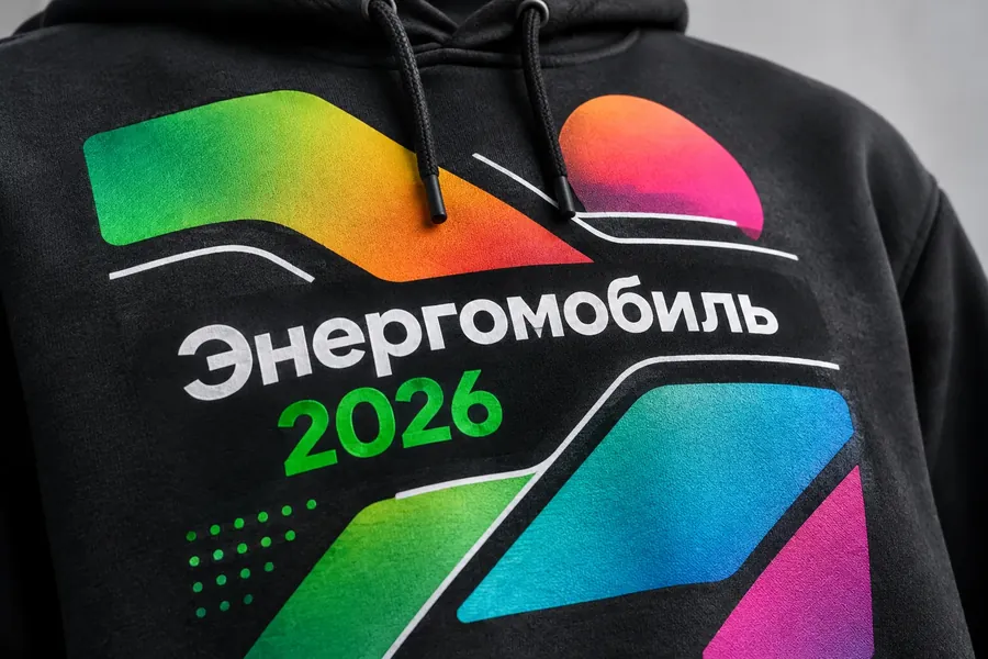 Худи Энергомобиль 2026 с градиентным принтом