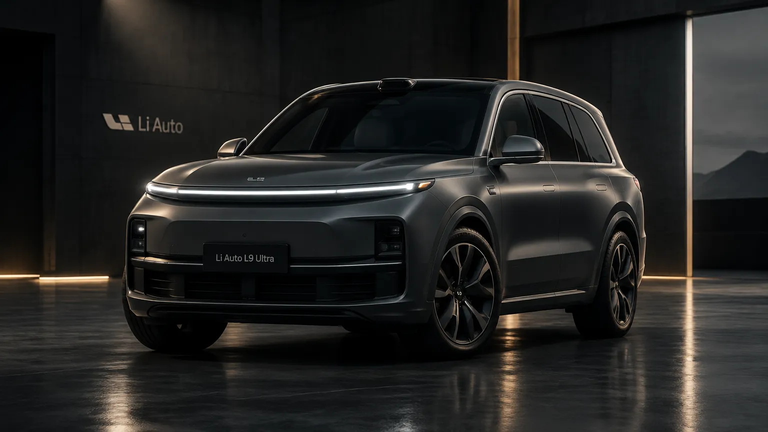 Li Auto L9 Ultra в матовом полиуретане, доставленный из Китая