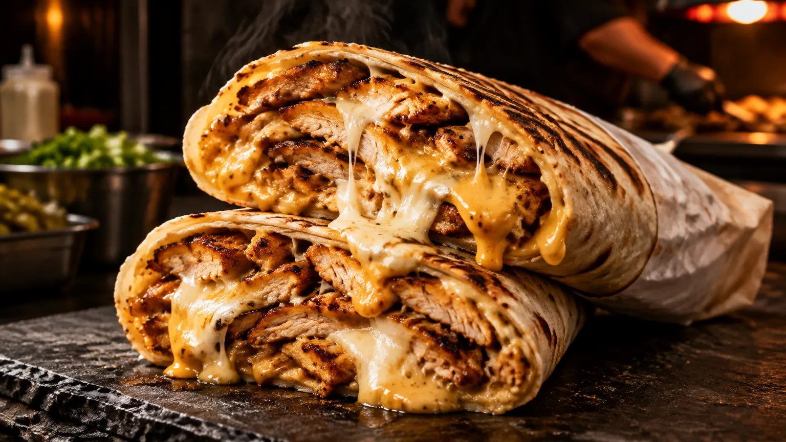 Шаурма Сырная XXL с двойным мясом
