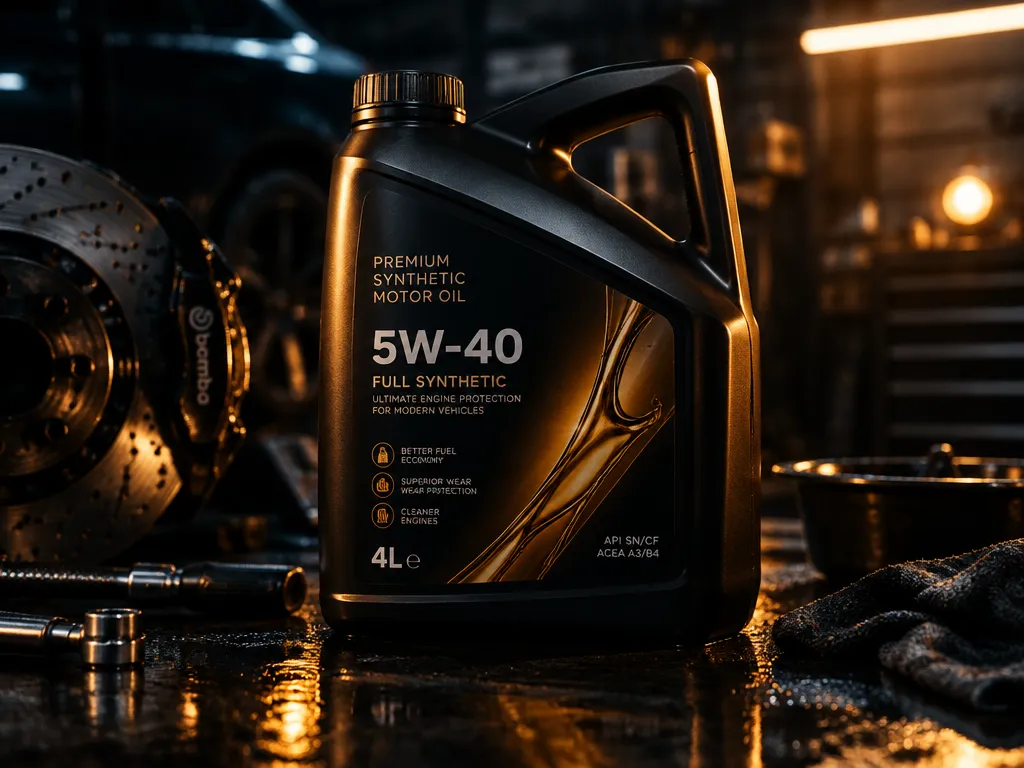 Моторное масло 5W-40 синтетическое, 4 л