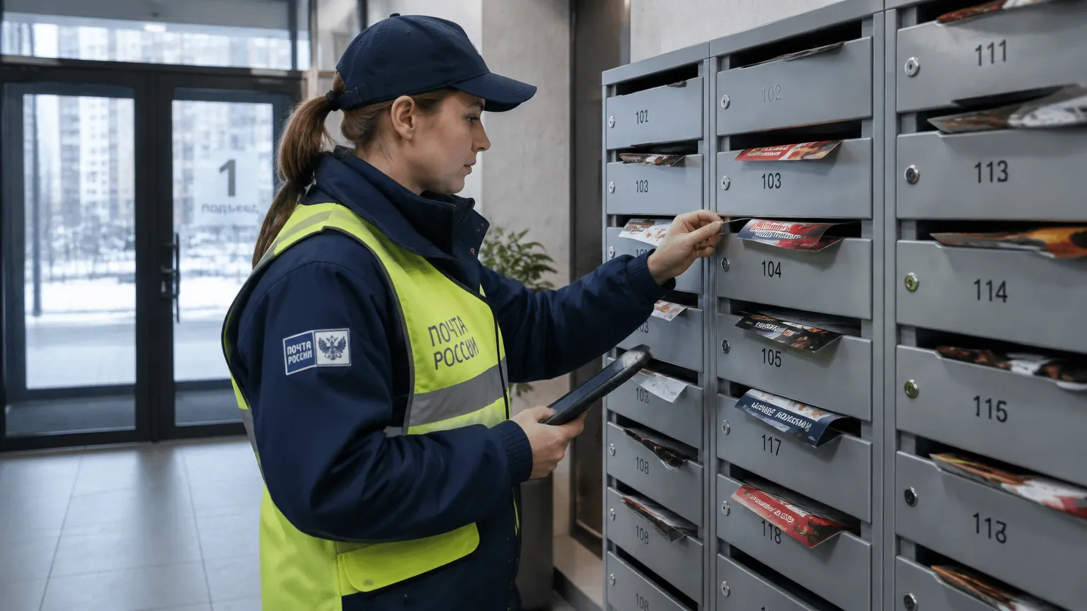 Контроль качества раскладки печатных материалов по почтовым ящикам