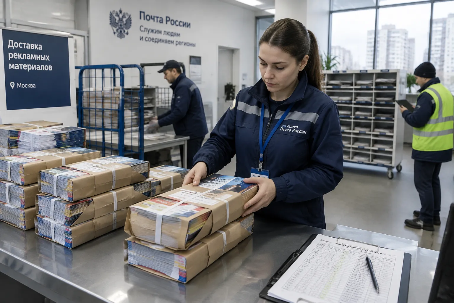 Комплекс услуг по офсетной печати и распространению полиграфии