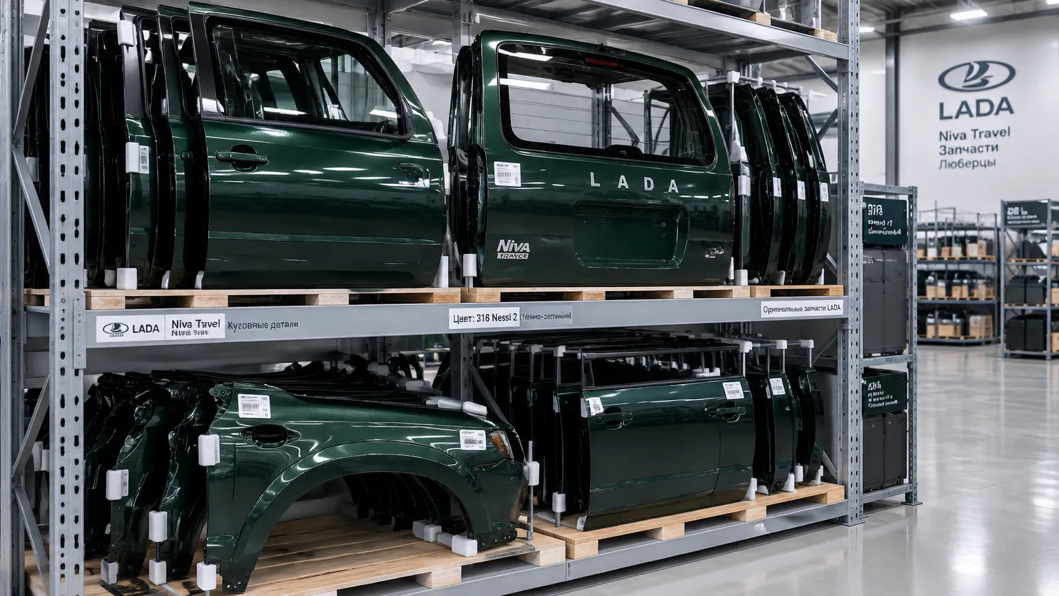 Склад кузовных деталей Lada Niva Travel в Люберцах
