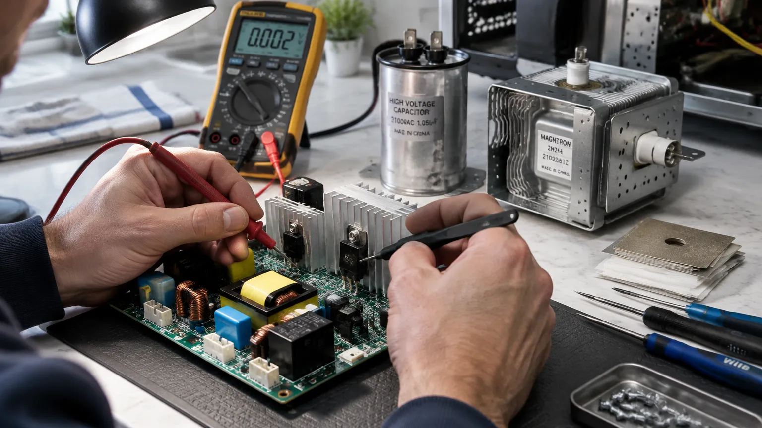 Ремонт инверторной платы микроволновой печи Panasonic