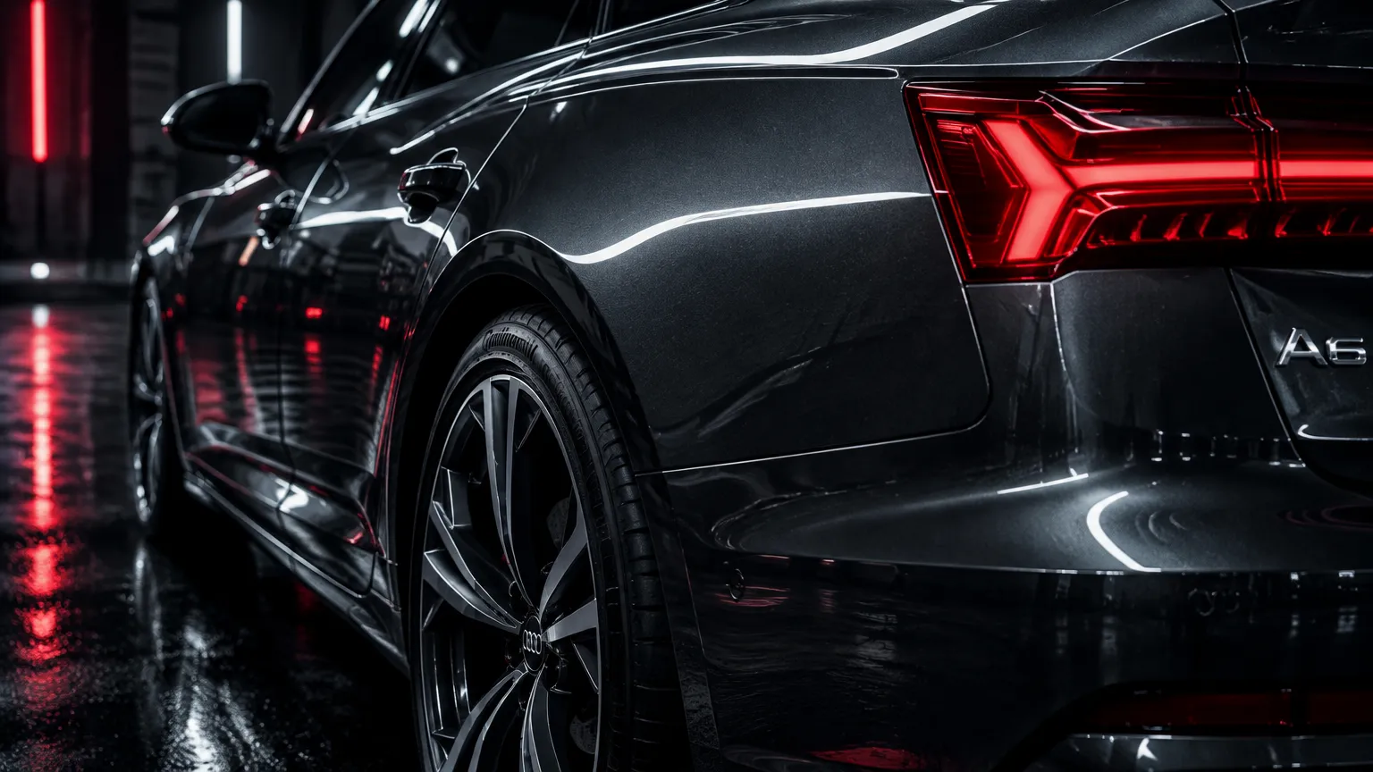Локальная полировка задней арки кузова Audi A6
