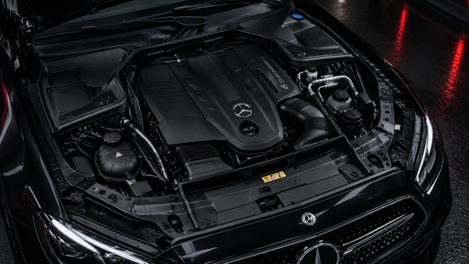 Детейлинг и консервация подкапотного пространства Mercedes-Benz E-Class