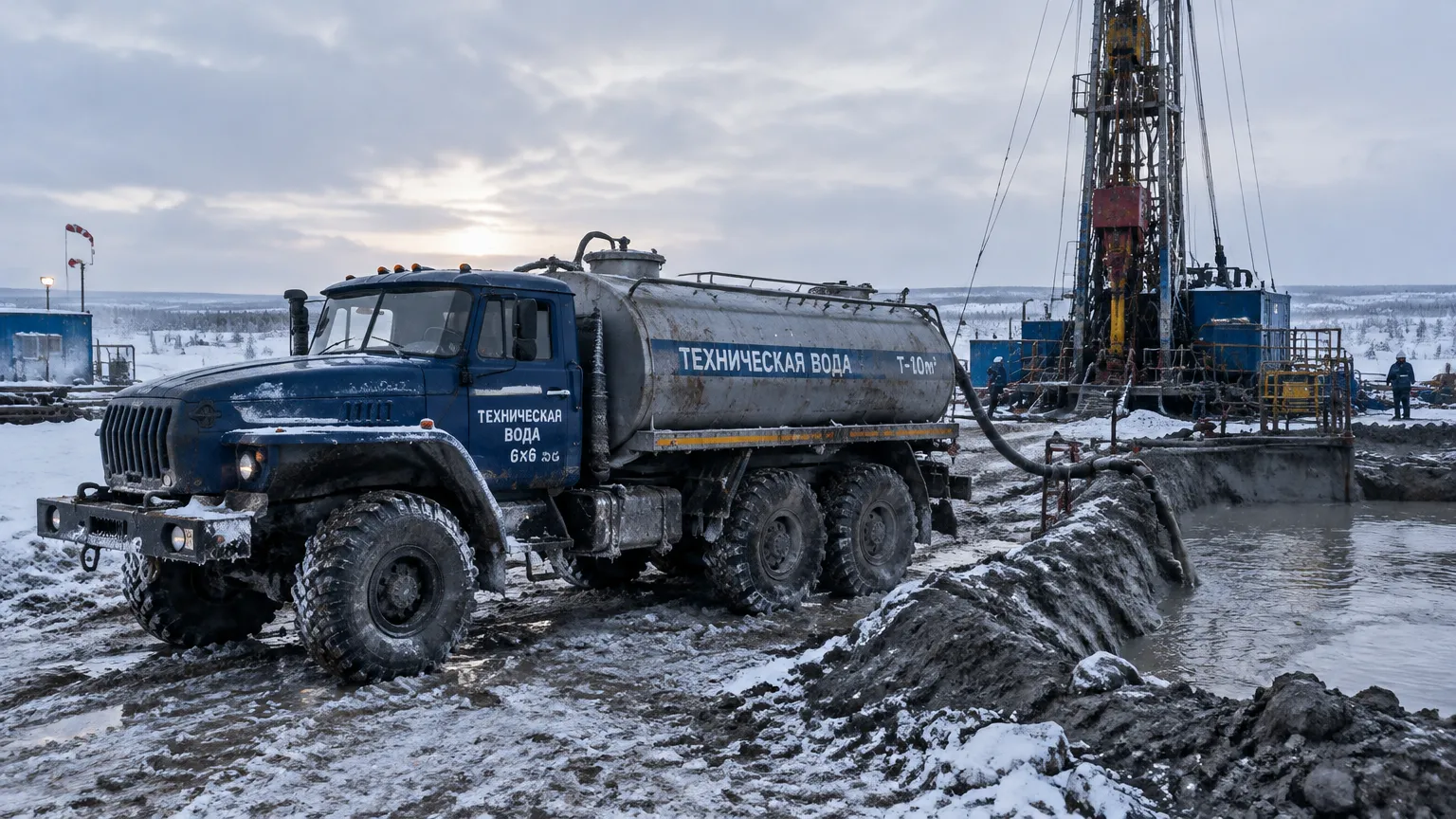 Автоцистерна технической воды АЦВ-10 м³