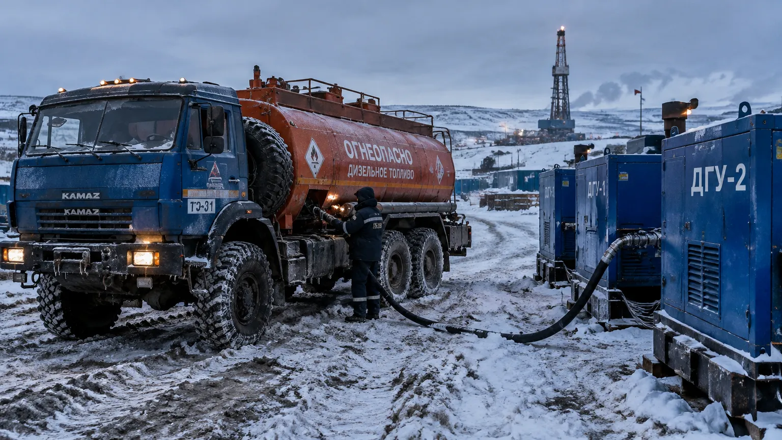Автотопливозаправщик АТЗ-11 на вездеходном шасси