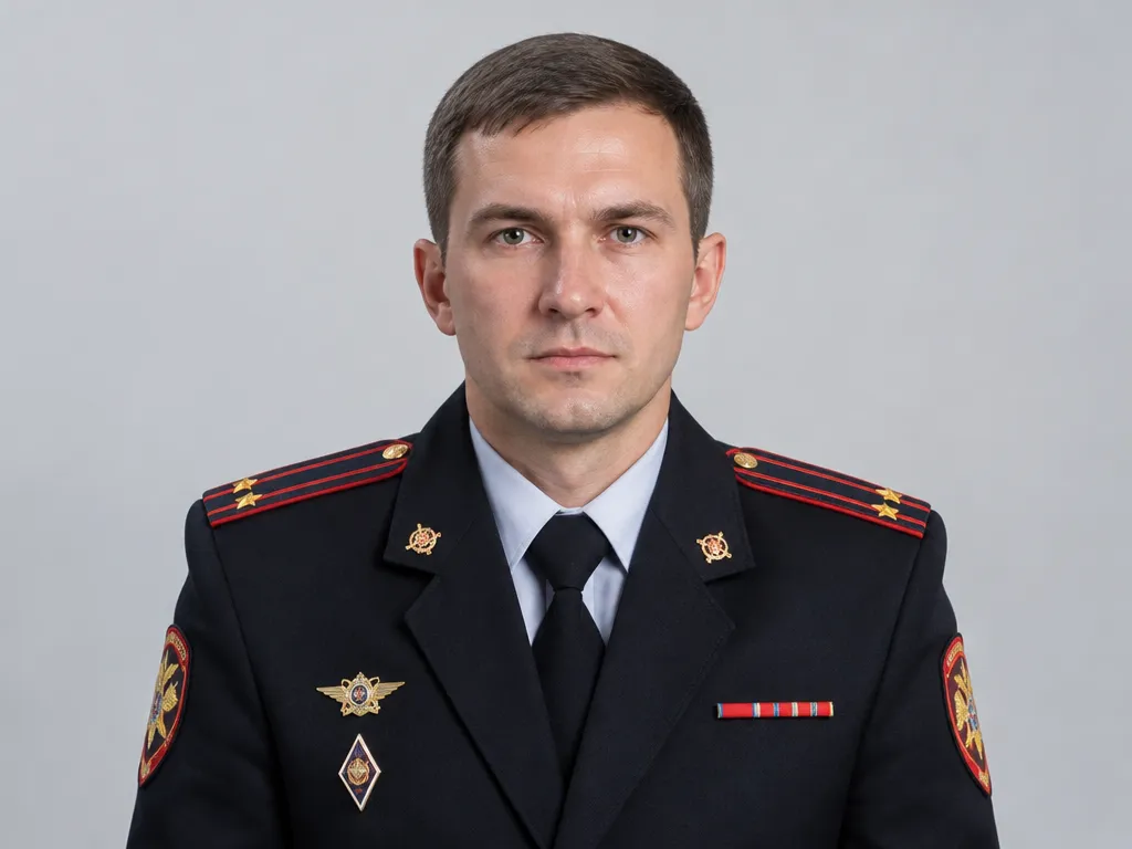 Образец фотографии на удостоверение офицера Росгвардии