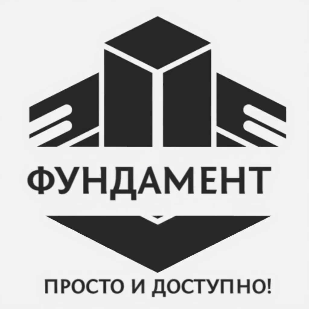 Логотип Фундамент! Просто и доступно!