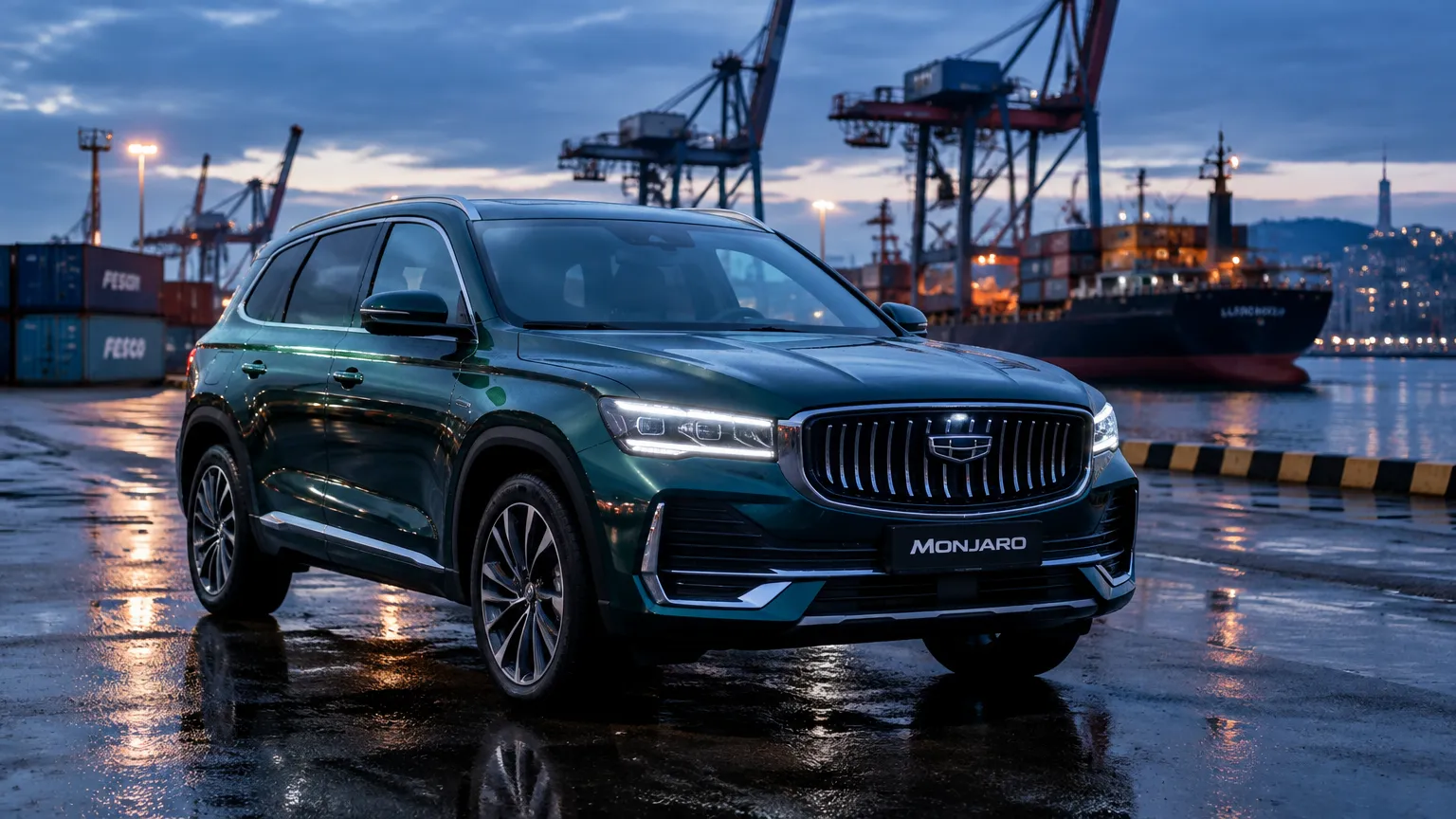 Geely Monjaro 2.0 4WD 2023 года в порту Владивостока