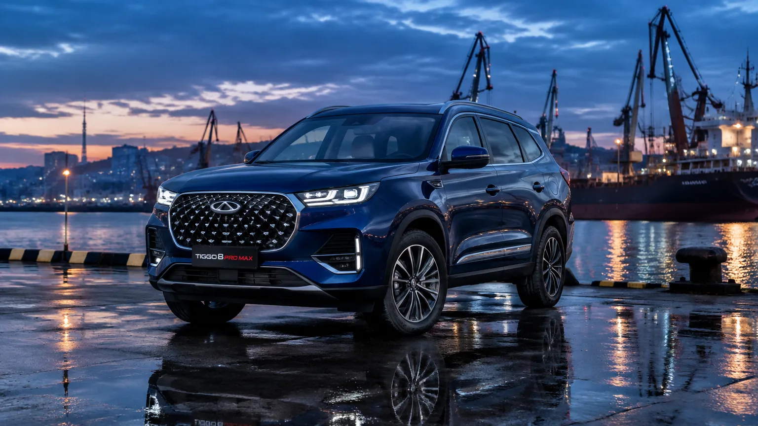 Chery Tiggo 8 Pro Max 2.0 4WD на стоянке таможенного терминала