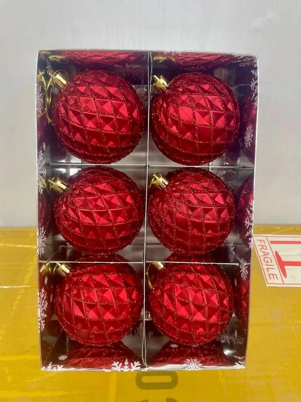 Новогодние игрушки, 6 шт