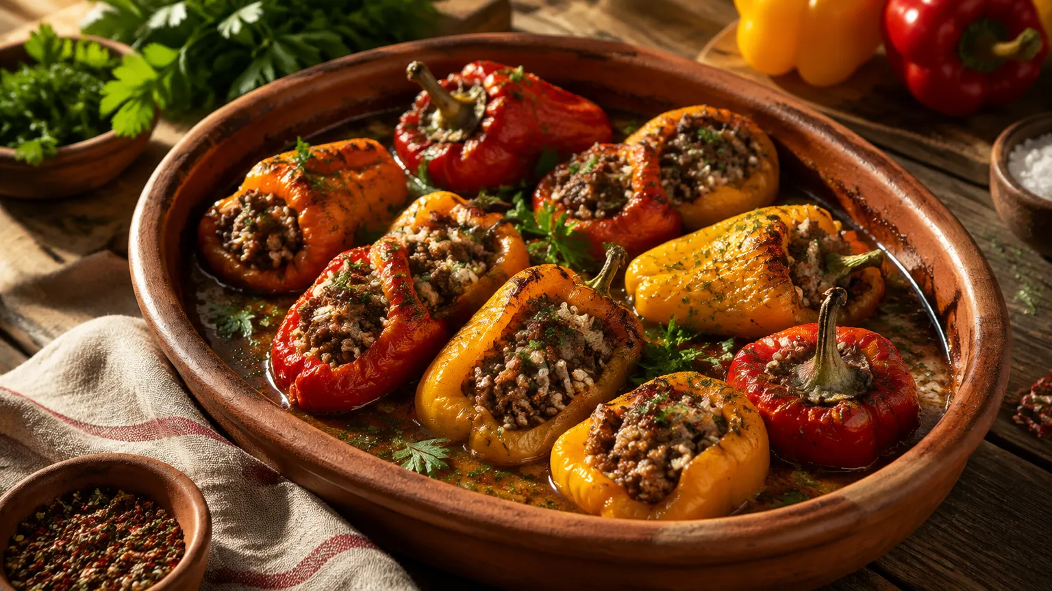 Перцы мини фаршированные