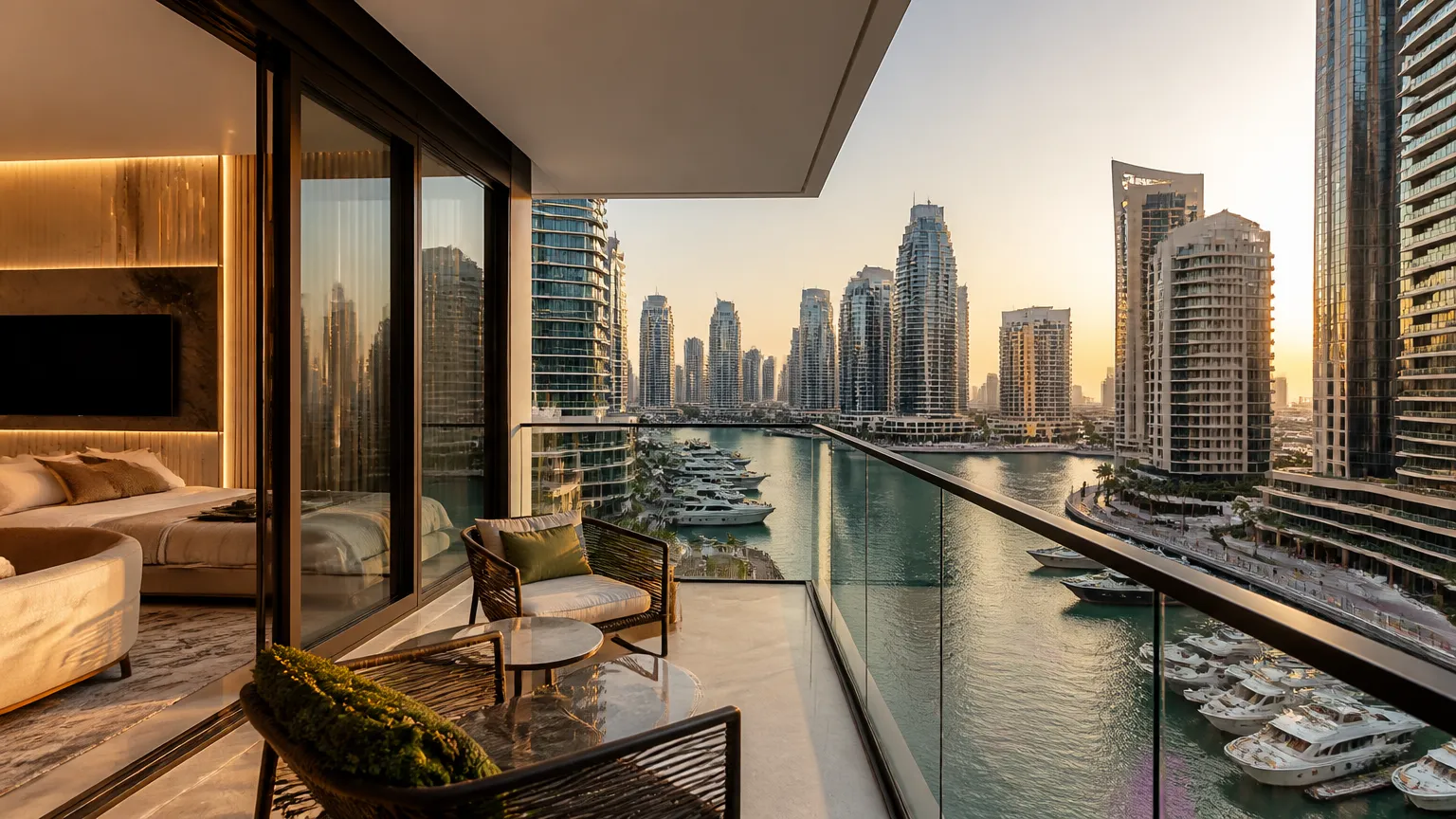 Апартаменты 1BR в Dubai Marina